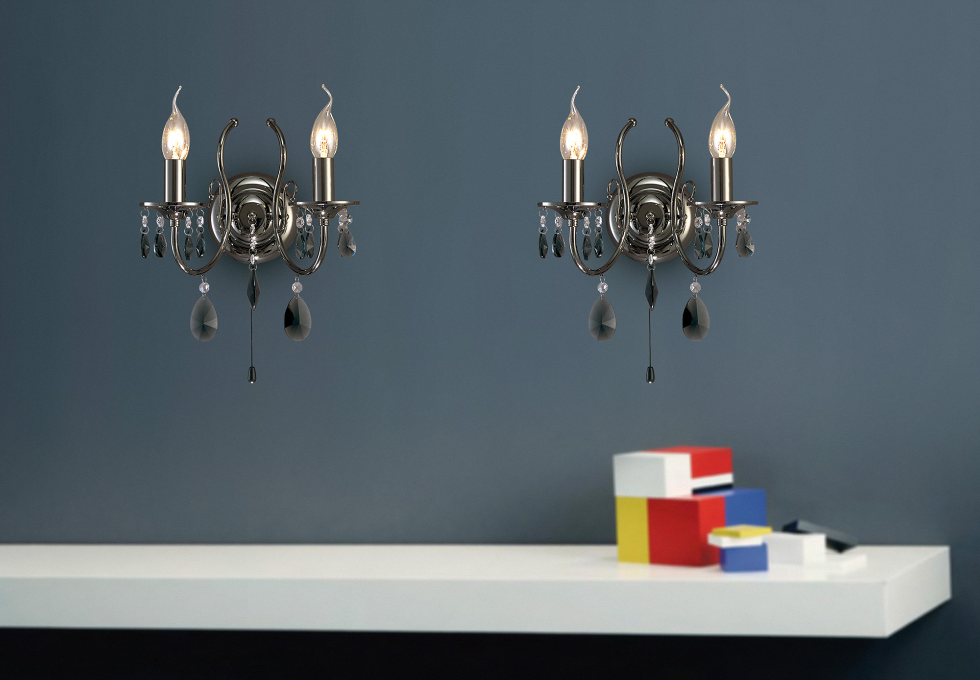 Luna Crystal Ceiling Lights Diyas Multi Arm Crystal Fittings